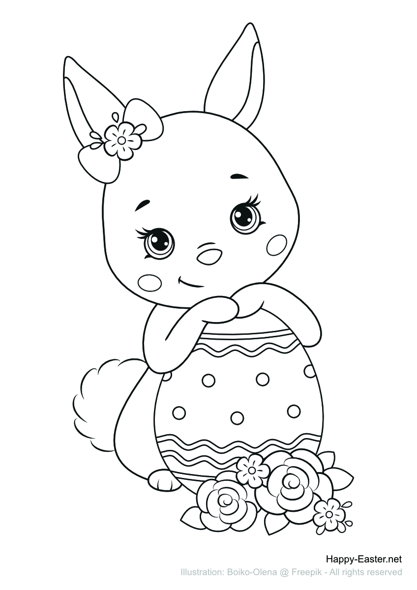 86 Printable Coloring Pages Bunny  Latest Free