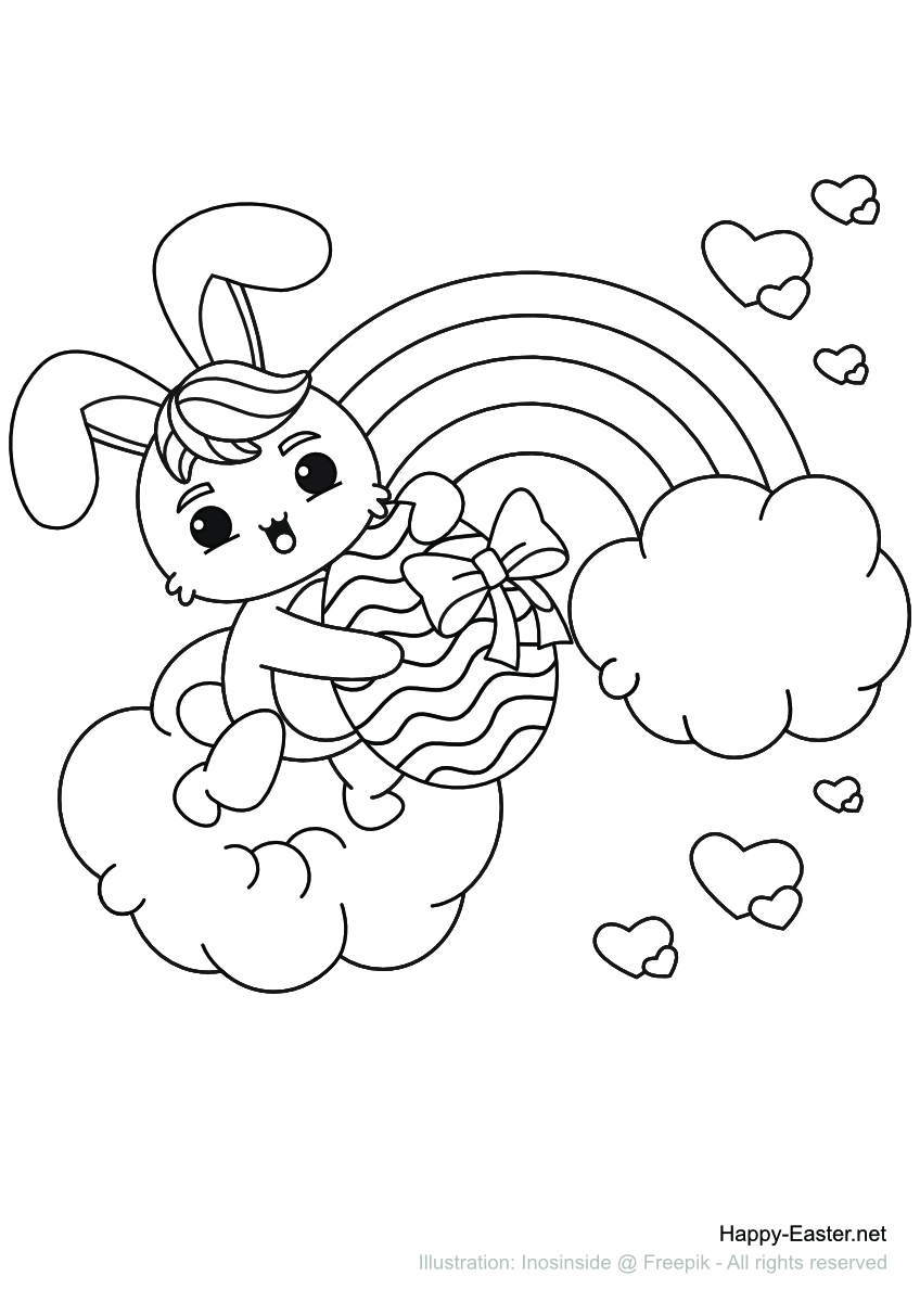 86 Printable Coloring Pages Bunny  Latest Free