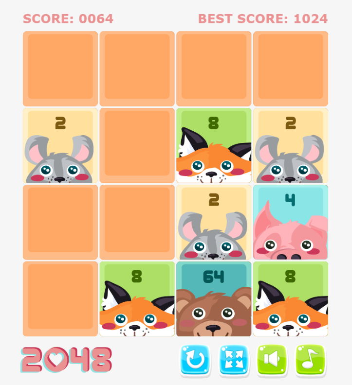 2048: free online game (no download, no registration)